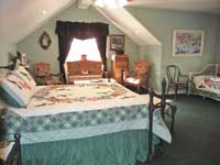 Effie's room is decorated with family photos and antiques. 
